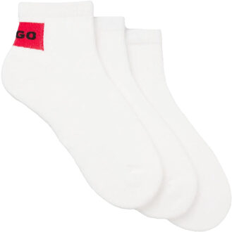 HUGO Enkelsokken met logo voor heren (Set van 3) (Wit) - EU 39 - 41