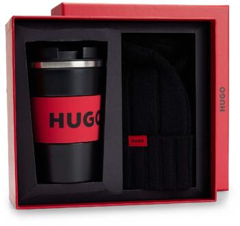HUGO Geschenkset met logo (Zwart)
