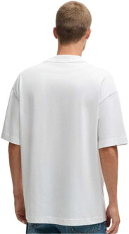 HUGO Grafisch T-shirt Heren Dicobri (Wit)
