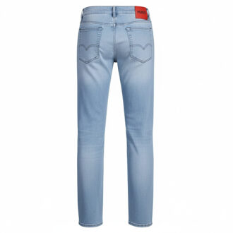 HUGO Heren 708 Slim Jeans (Turquoise) - 32N