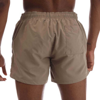 HUGO Heren Abas Logo Zwemshort (Beige) - maat