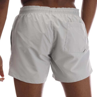 HUGO Heren Abas Logo Zwemshort (Grijs)