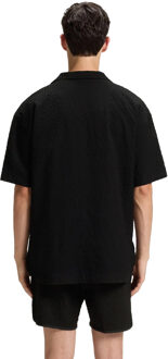 HUGO Heren Chaffle Zwemshort (Zwart) - L