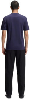 HUGO Heren Dalile Stacked T-shirt (Marine) - maat L Navy