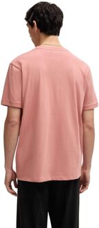 HUGO Heren Diragolino T-Shirt (Roze)