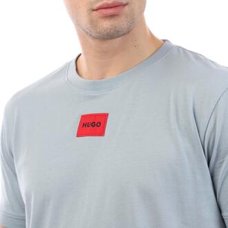 HUGO Heren Diragolino212 T-Shirt (Blauw) - maat