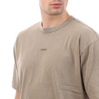 HUGO Heren Docku Logo T-Shirt (Bruin)