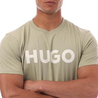 HUGO Heren Dulivio T-Shirt (Groen) - maat L