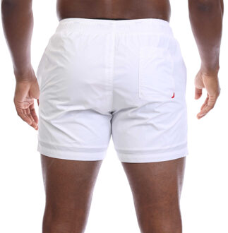 HUGO Heren Haiti Contrast Logo Zwemshort (Natuurlijk) - maat Naturel