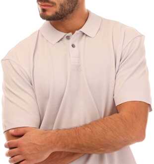 HUGO Heren Hugo Dangula Logo Print Poloshirt in Paars - maat