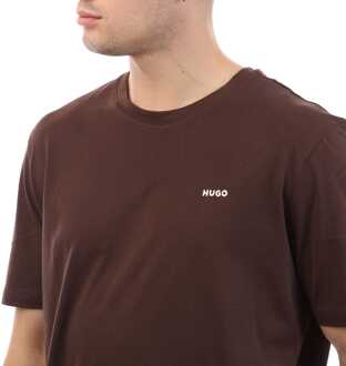 HUGO Heren Hugo Dero 99 T-Shirt in Bruin - 2XL