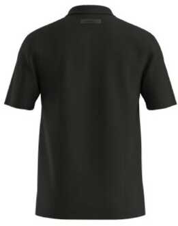 HUGO Heren Hugo Dimerspolo Stretch Katoenen Polo Shirt in Zwart - L