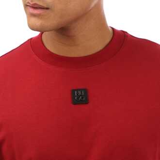 HUGO Heren Hugo Dingley T-shirt in Rood
