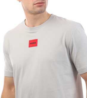 HUGO Heren Hugo Diragolino212 T-shirt in Grijs - maat XS