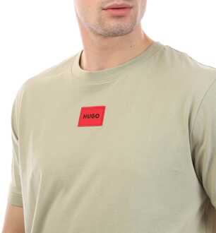 HUGO Heren Hugo Diragolino212 T-shirt in Groen - maat S
