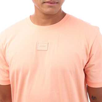 HUGO Heren Hugo Diragolino212 T-shirt in Rood - maat M