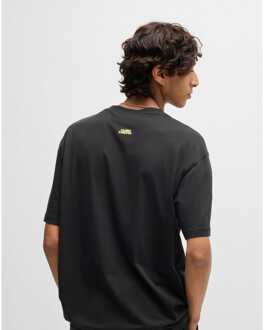 HUGO Heren Hugo Dombreo T-Shirt in Zwart