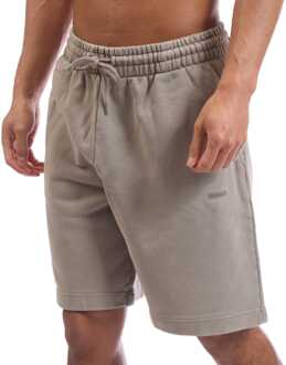 HUGO Heren Hugo Dupaly Korte Broek in Bruin - 2XL