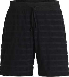 HUGO Heren Hugo Dutowel Gestreepte Relaxed Fit Short in Zwart - L