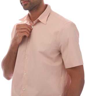 HUGO Heren Hugo Ebor Relaxed-Fit Shirt in Roze