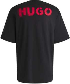 HUGO Heren Hugo Las Vegas Special Artwork T-shirt in Zwart - XS