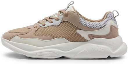 HUGO Heren Hugo Leon Sportschoenen in Beige - maat