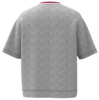 HUGO Heren Jaxon Sweatshirt met korte mouwen (Grijs) - maat L