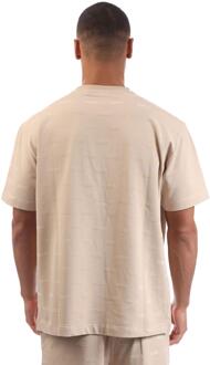 HUGO Heren Kay T-Shirt (Beige) - maat