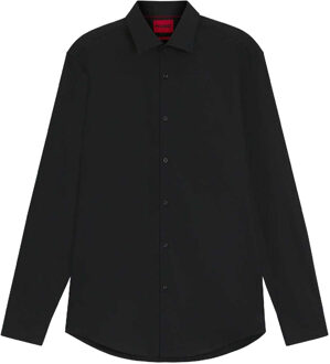 HUGO Heren Kenno Slim Overhemd (Zwart) - 16 inch