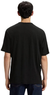 HUGO Heren Nico Logo T-Shirt (Zwart) - XS