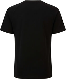 HUGO Heren Sportief T-shirt met bandlogo (Zwart)