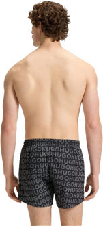HUGO Heren Tortuga Logo Bedrukte Zwemshort (Zwart) - maat