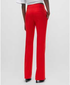 HUGO Hovani regular fit broek voor dames in rood