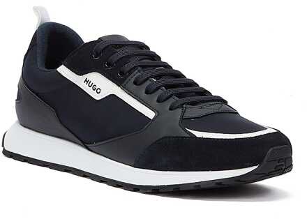 HUGO Icelin Runn Nylon PU Heren Donkerblauw Trainers - maat EU 39/ UK 6 Navy
