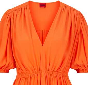 HUGO Kamen-1 Jurk voor dames in Oranje