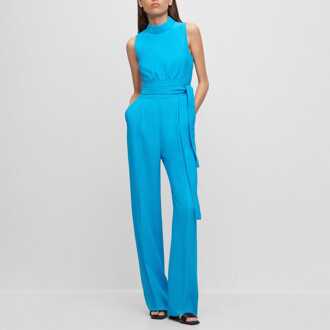 HUGO Kisuse jumpsuit voor dames in blauw - maat
