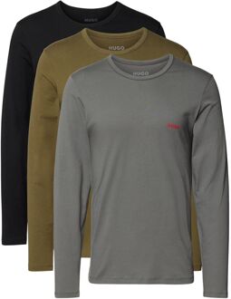 HUGO LS Crew Shirts Heren (3-pack) - XXL