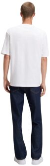 HUGO Mann Nieros Patch Logo T-Shirt (Wit)