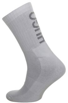 HUGO Men QS Rib Reflective Sock * Actie * Zwart,Wit - Maat 39/42,Maat 43/46