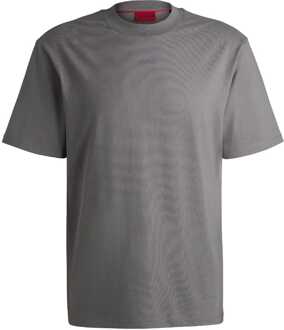HUGO Men's Hugo Dapolino Logo Print T-Shirt in Grey Grijs