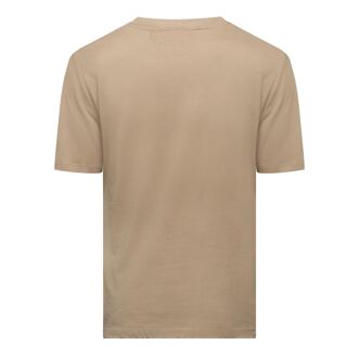 HUGO Men's Hugo Dero222 Logo Print T-Shirt in Beige - XS