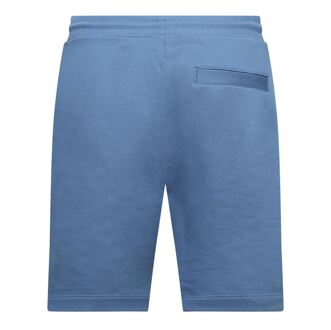 HUGO Men's Hugo Diz222 Cotton Terry Logo Shorts in Blue Blauw