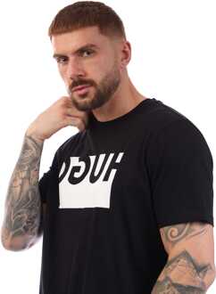 HUGO Men's Hugo Doguh T-Shirt in Black - maat XL Zwart