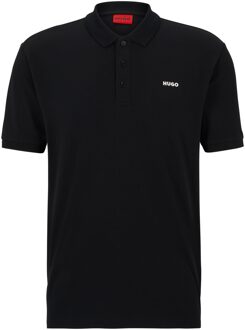 HUGO Men's Hugo Donos222 Polo Shirt in Black Zwart - L