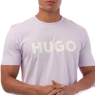 HUGO Men's Hugo Dulivio T-Shirt in Purple - maat XS Paars