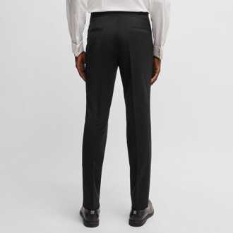 HUGO Men's Hugo Hesten Extra Slim-Fit Trousers in Black Zwart - 28W/32L