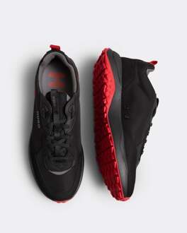 HUGO Men's Hugo Kane Runner Trainers in Black Zwart - EU 39/ UK 6
