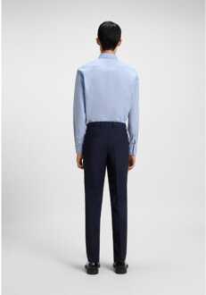 HUGO Men's Hugo Kenno Slim-Fit Shirt in Blue Blauw