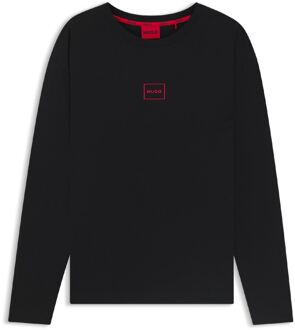 HUGO Men's Hugo Laze Long Sleeve Lounge T-Shirt in Black Zwart - XL