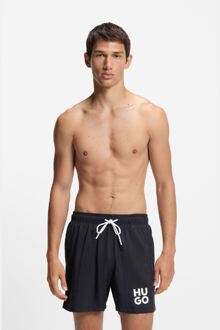 HUGO Men's Hugo Paolo Quick Dry Swim Shorts in Black Zwart - XL